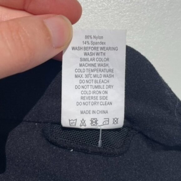 Zyia Flower Power Sports Bra gym run workout athletic black gray womens medium - Picture 9 of 9